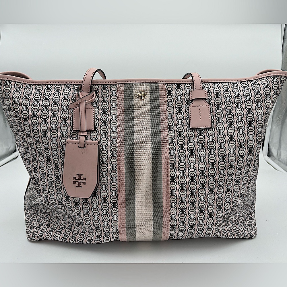 TORY BURCH Gemini Link Canvas Tote Bag
